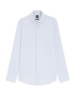 Hank Grid Slim Fit Dress Shirt