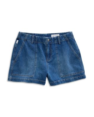 Analeigh Mid Rise Denim Utility Shorts
