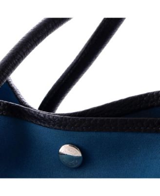 36 Garden Party Tote Toile and Leather