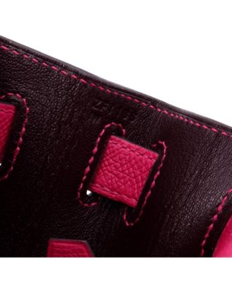 Kelly 28 Handbag Verso Epsom with Palladium Hardware