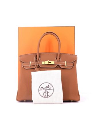 Birkin 30 Handbag Brown Togo with Gold Hardware