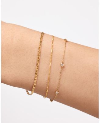 Solid Yellow Gold Singapore Chain Bracelet