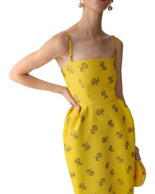 Square Neck Bell Skirt Dress