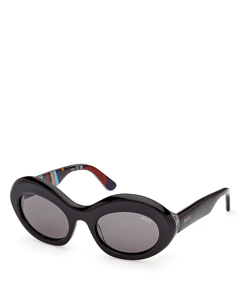 Pucci Oval Sunglasses, 52mm