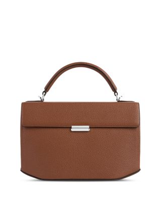 Brown Leather Box Bag