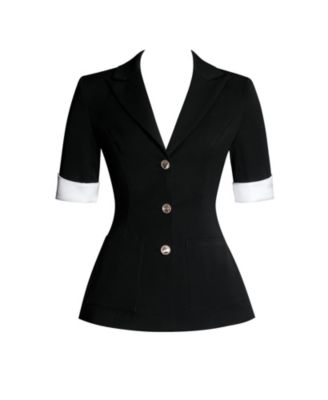  Aleena Short Sleeve Business Casual Blazer