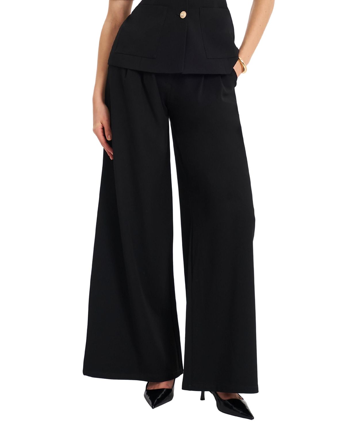 Miss Circle Aleeza Wide Leg Suit Pants