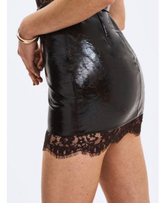  Faris Plunging Halter Belted Mini Dress