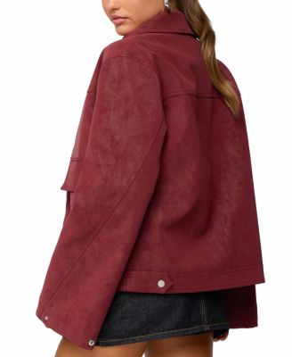 Annabelle Oversized Faux Suede Jacket