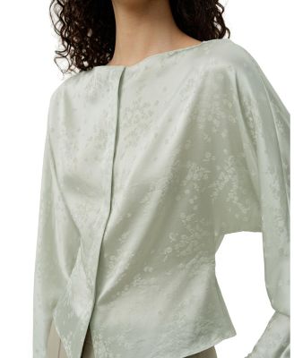  YING Jacquard Silk Blouse