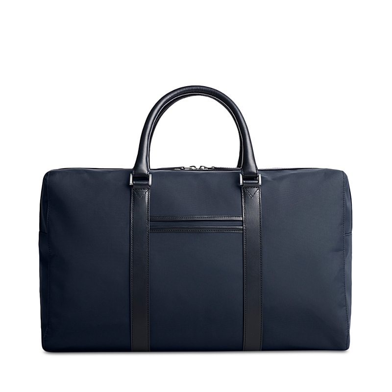 Carl Friedrik Compact Nylon Weekender Bag In Blue