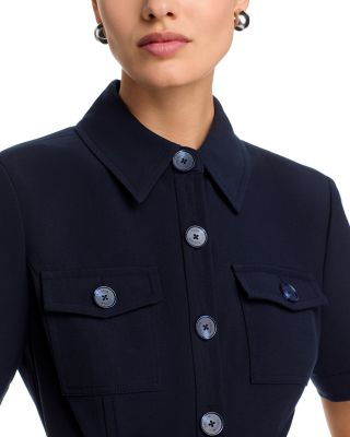 Lydia Short Sleeve Snap Front Dress