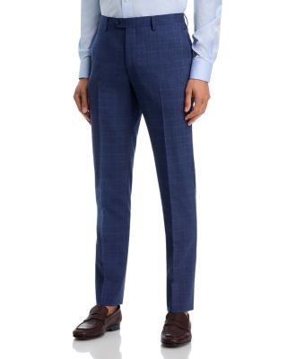 Slim Fit Tonal Plaid Suit Pants