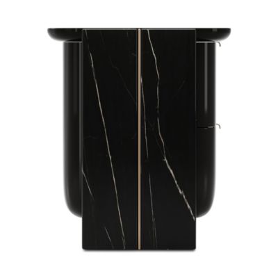 Overlap Small Nightstand, Dark