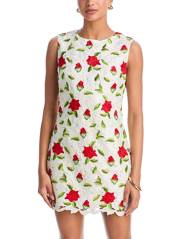 Milly Ivette Embroidered Mini Dress