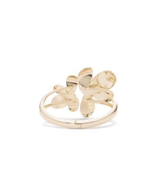 Anya Flower Open Bangle Bracelet