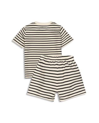 Boys' Striped Short Sleeved Tee & Knit Shorts - Little Kid  