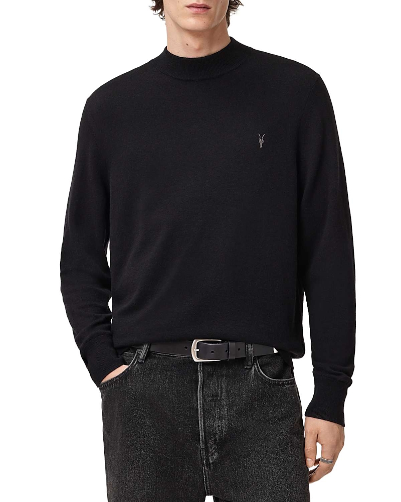 Allsaints Kilburn Wool & Nylon Regular Fit Mock Neck Sweater