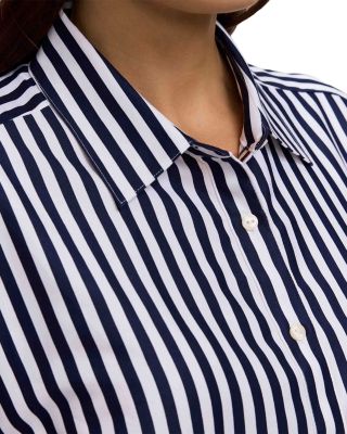 Jodie Long Sleeve Stripe Paisley Shirt