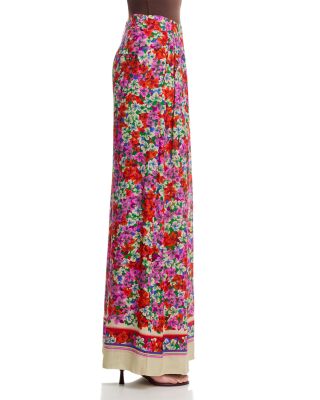Printed Wide Leg Pants