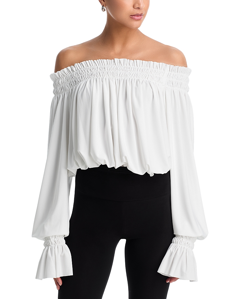 Norma Kamali Peasant Bodysuit