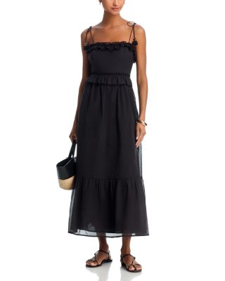 Ruffle Lace Midi Dress - Exclusive