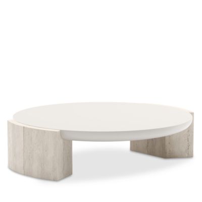 Overlap Round Cocktail Table, Light