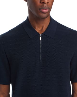 Chevron Quarter-Zip Sweater Polo