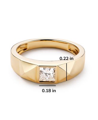 Solid Yellow Gold Lab-Grown Diamond Equinox Ring