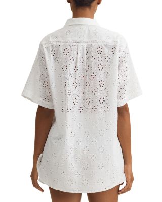 Boyfriend Shirt & Shorts Swim Cover Up Set