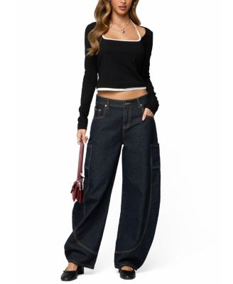 Ksenia Contrast Layered Square Neck Top