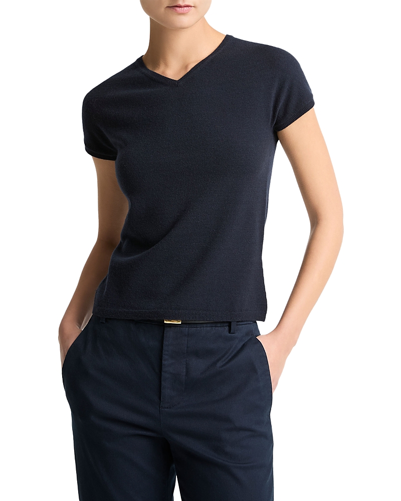 Vince High V Neck Tee