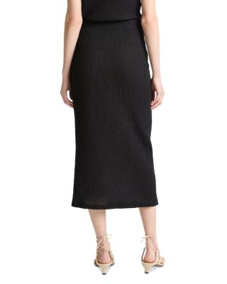 Shadow Grid Midi Skirt