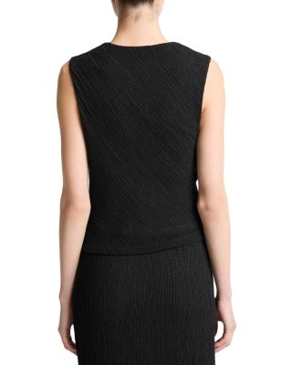 Shadow Grid Cowlneck Top