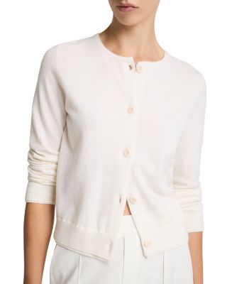 Scallop Trim Cardigan Sweater 