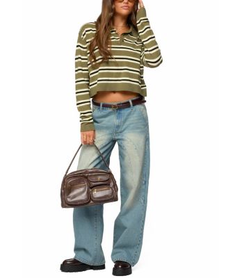 Shelby Striped Polo Sweater