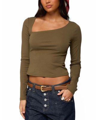 Rion Asymmetric Long Sleeve Top