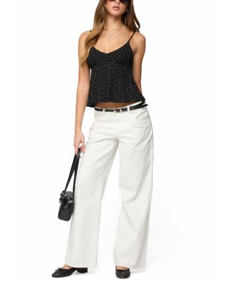 Kelli Floral Babydoll Tank Top