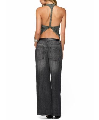 Collie Twisted High Cowl Neck Top