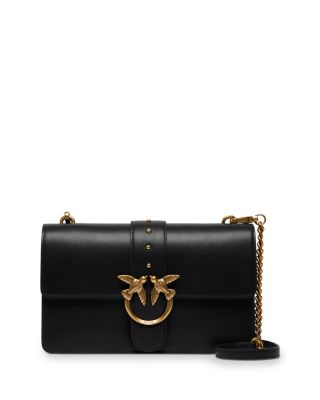 PINKO Love One Classic Leather Crossbody