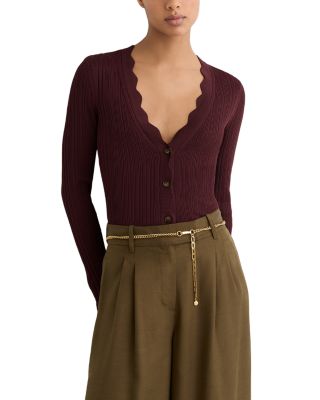 Vinny Scallop Detail Cardigan