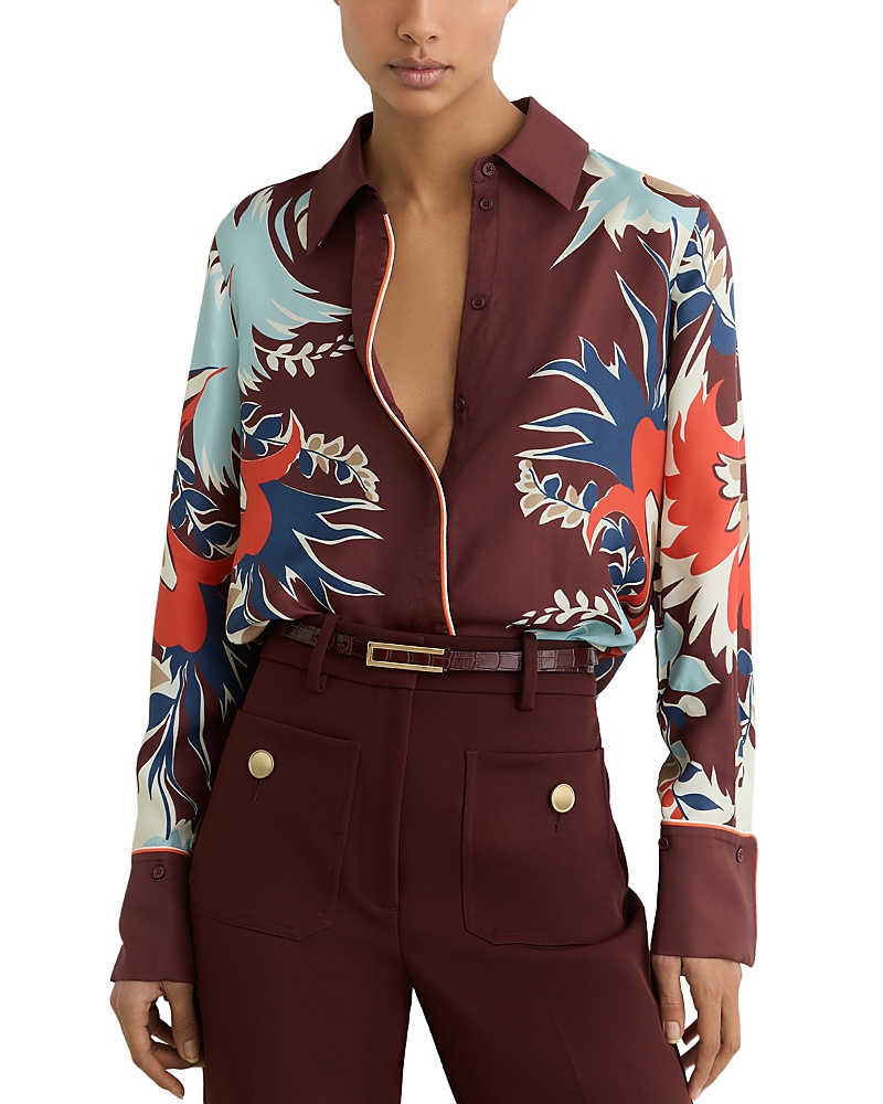 Reiss Lia Print Placement Shirt