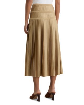 Eva Pleated Midi Skirt