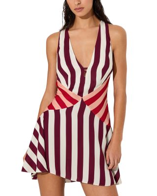 Esme Printed Stripe Flippy Dress