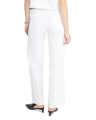 Le Slim Low Rise Palazzo Jeans in White