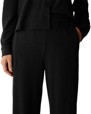 Stretch Jersey Straight Leg Ankle Pants