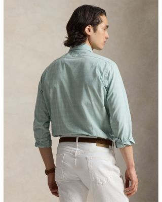 Classic Fit Glen Plaid Poplin Shirt