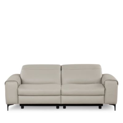 Tacchino Power Reclining Two Piece Leather Sofa