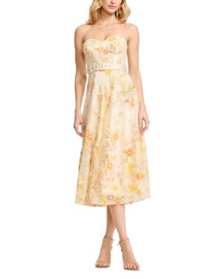 Mabel Sweetheart Bustier Belted Tea Dress