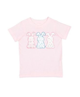 Girls' Floral Bunny Patch Easter Short Sleeve T-Shirt - Baby, Little Kid